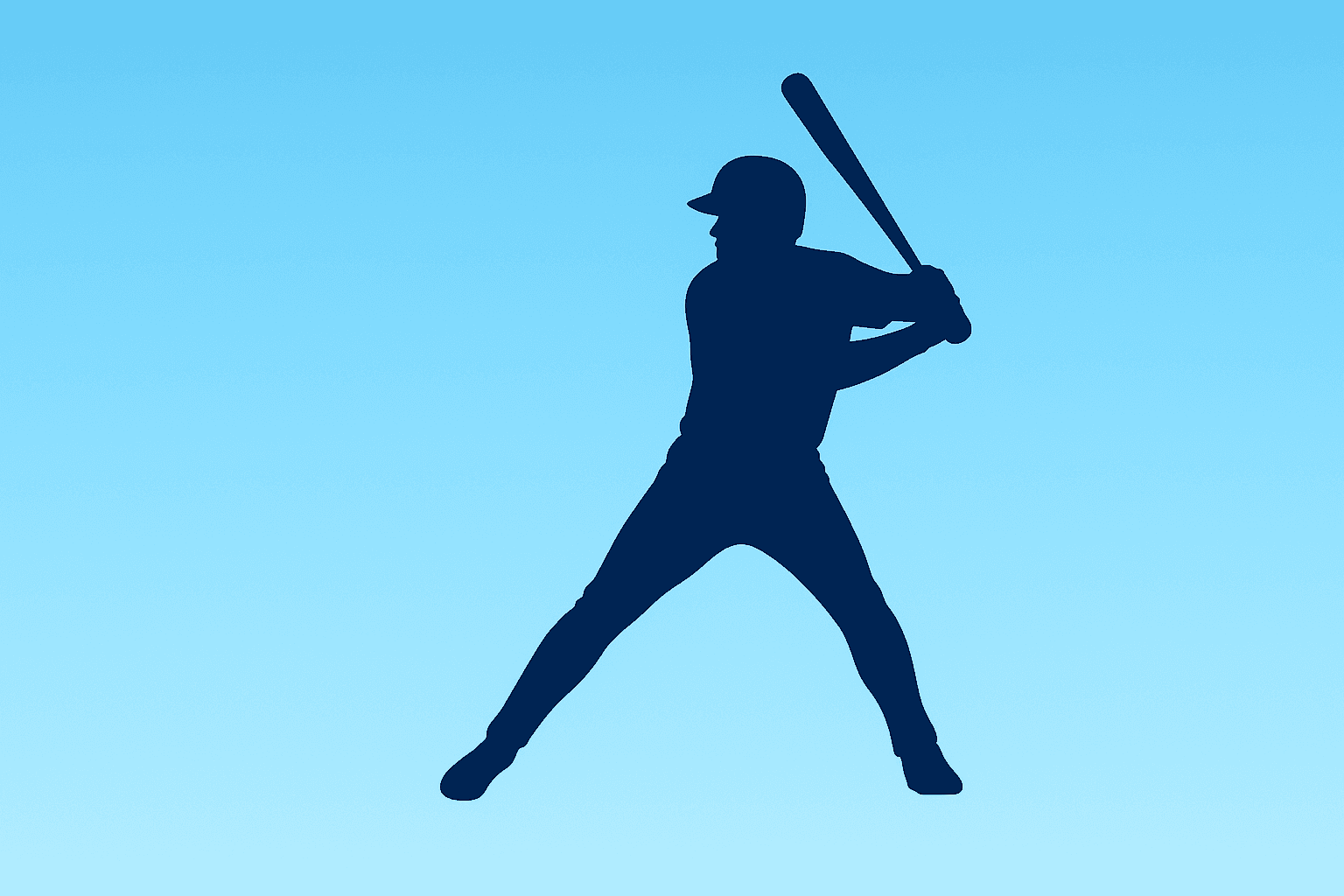 Baseball silhouette background